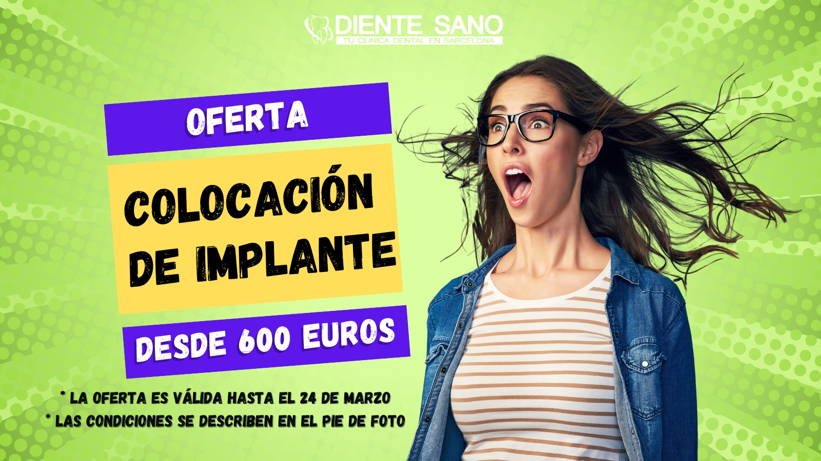 Descubre el camino hacia la sonrisa perfecta con soluciones de alta calidad de la clínica dental Diente Sano en Barcelona. Te ofrecemos la colocación de implantes de fabricante español a un precio especial desde 600 euros. Esta es tu oportunidad para restaurar la belleza y funcionalidad de tu sonrisa con productos en los que puedes confiar.